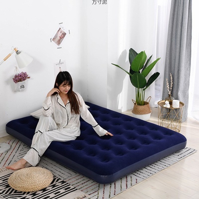 旅行单人充气床加厚家用气垫床户外便携折叠气垫床双X人床垫午睡
