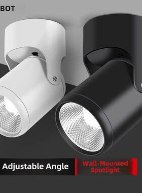 表面安装的射灯Led顶灯家用可调角度商店商业Cob轨道灯小天花板表