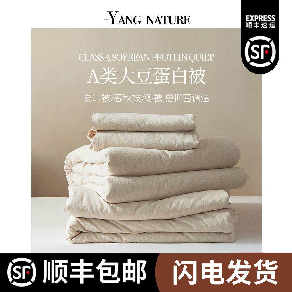 大豆纤维夏季天被子冬天夏凉被空调学生宿舍单双人被子全套一整套