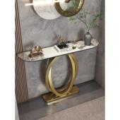 入口桌设计感入口桌轻奢简约现代条形桌过道走廊墙壁装 饰柜入口桌