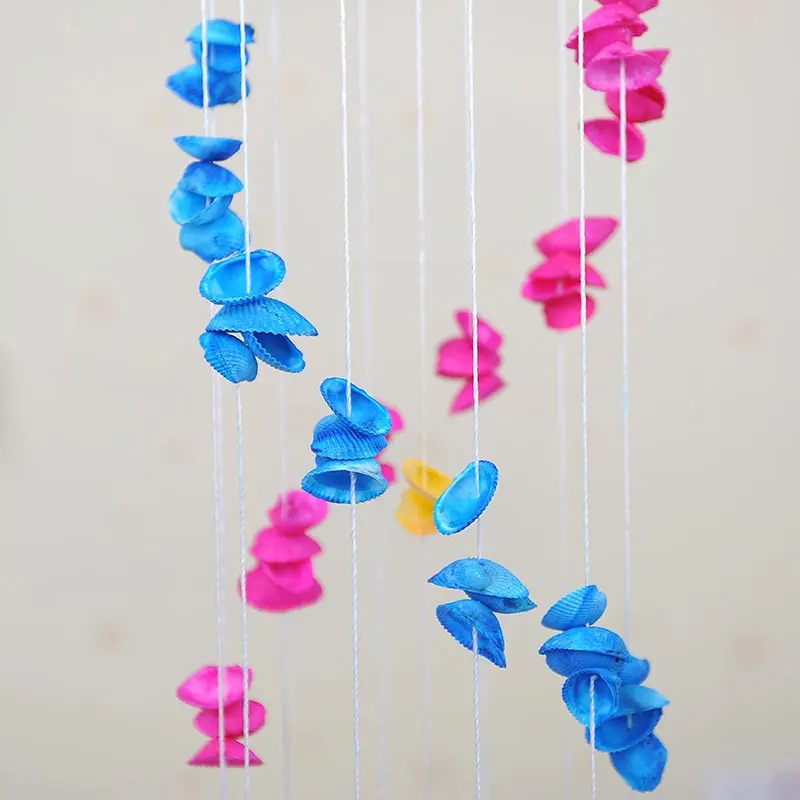 b1热销 贝壳风铃 婚庆居家门窗挂饰车饰 日式风铃 情侣铃