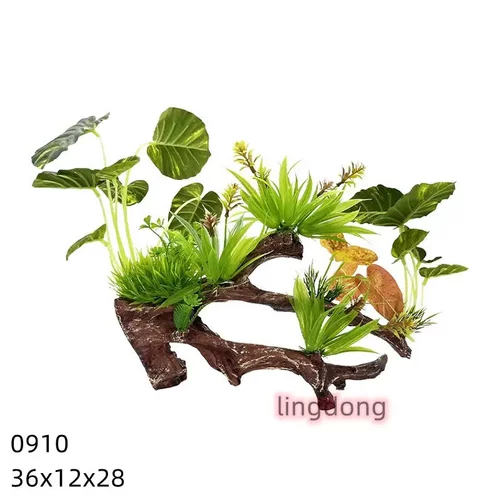 仿真沉木装饰品雨林生态造景鱼缸水族箱爬虫箱配件新上市套装