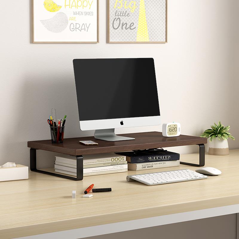 电脑显示器屏幕增高架办公室桌面收纳笔记本支架台式置物架底座高