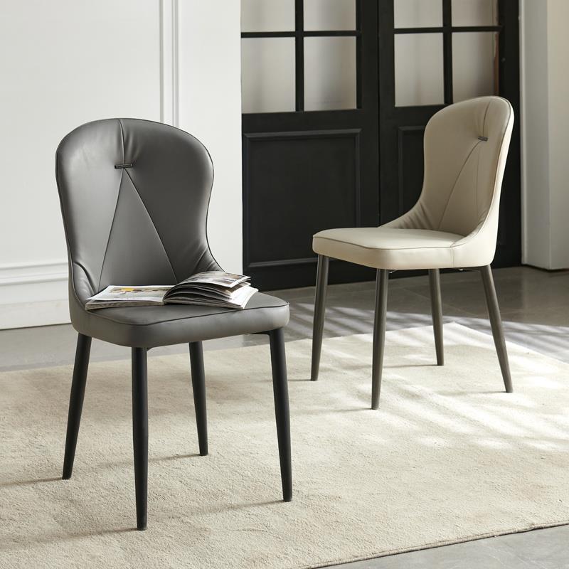 现代简约家用轻奢餐椅高级感软包靠背椅休闲椅麻将椅子酒店餐桌椅