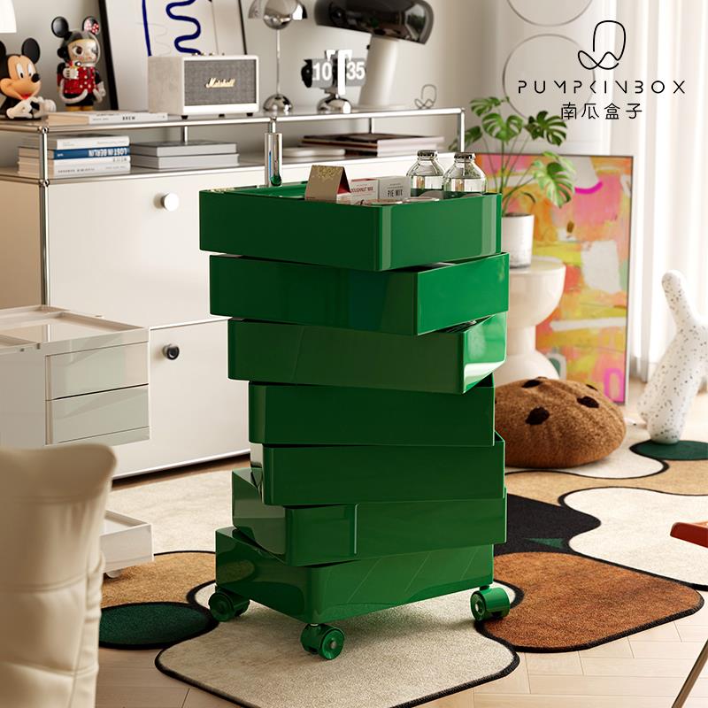 网红移动小推车北欧可收纳沙发边几零食柜家用客厅简约边柜床头柜