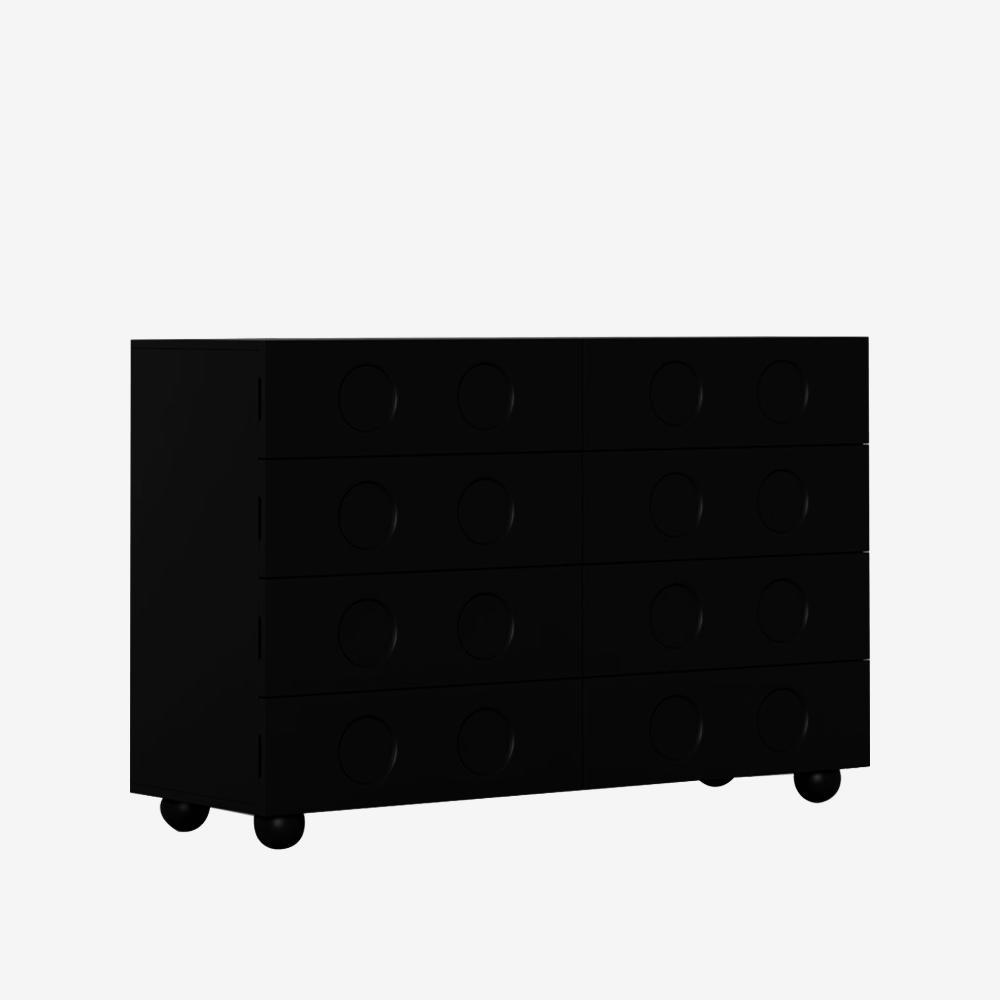 黑色五斗柜客厅抽屉式收纳柜靠墙置物柜六八斗柜收纳柜卧室床尾柜