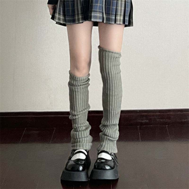 袜套女加长款袜套日系jk学院风秋冬保暖堆堆袜女子Lolita护膝袜女