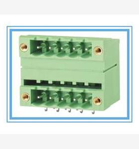 插拔式PCB接线端子2EDGRHM-6.08MM 双层接线端子 带法兰固定 整套