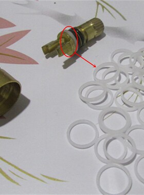 加厚快开阀芯白色套环 铜杆O型圈下白圈卡环 龙头密封圈  陶瓷片