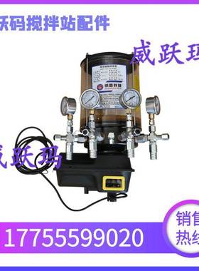 新款中联搅拌站电动黄油泵4XDBM1224C6F搅拌机4出口24V油脂润滑泵