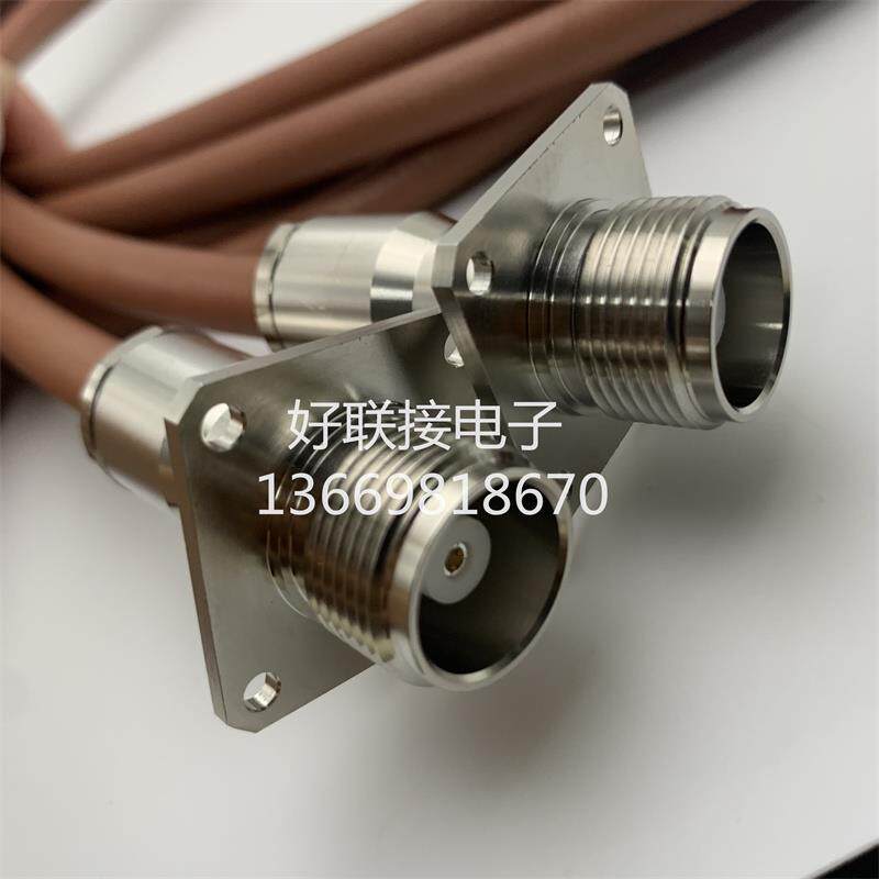 定制高压高频线缆HN-KF单边接头射频同轴线RG393军品进口镀银线缆