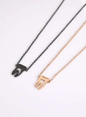 畅销一件镂空形状吊坠不锈钢个性风项链时尚毛衣链