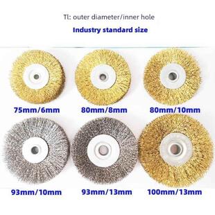 锯床钢丝刷加粗钢丝轮与锯床配件锯片清洗刷不锈钢锯床黄晨龙伟业