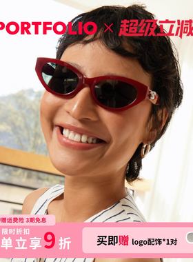 PORTFOLIO出界 NOVA复古猫眼墨镜大女主个性显瘦防紫外线室外