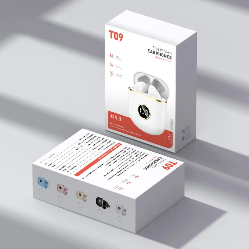 电量显示tws双耳双边立体声充电仓耳机龙真线不入耳