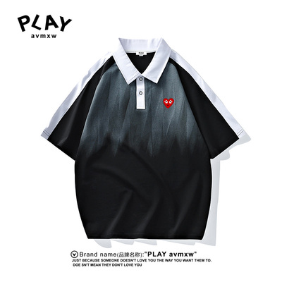 PLAYAVMXW宽松休闲渐变纯棉上衣