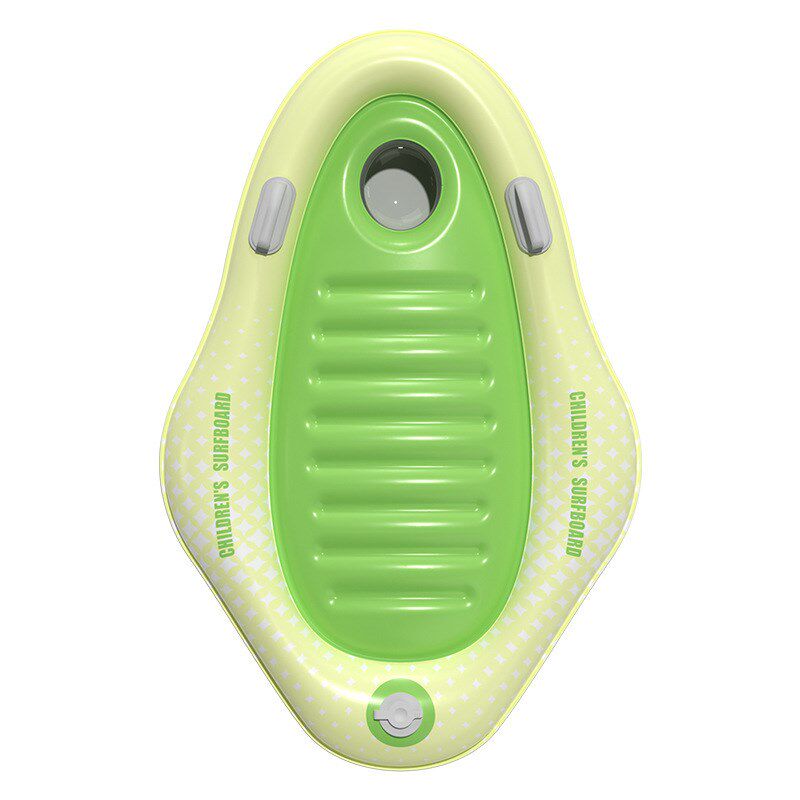 冲浪板儿童加厚按压式充气戏水浮排带把手小孩游泳圈浮板滑水板批