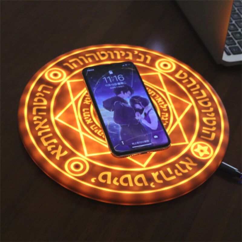 10W大魔法阵无线充电器快充带音效圆盘商品