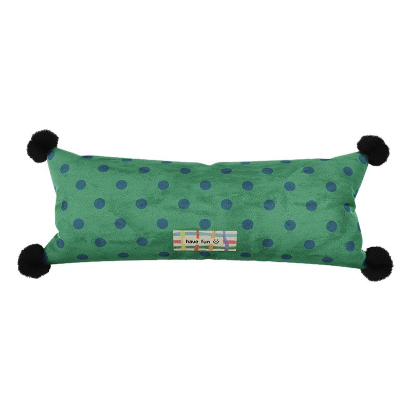 2025复古波点长条抱枕客厅沙发百搭氛围感枕套腰枕靠枕午睡枕车载