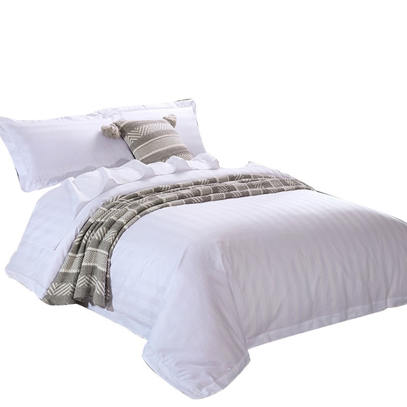 星级酒店棉质纯色床上用品现代简约宾馆家纺四件套厂家定制