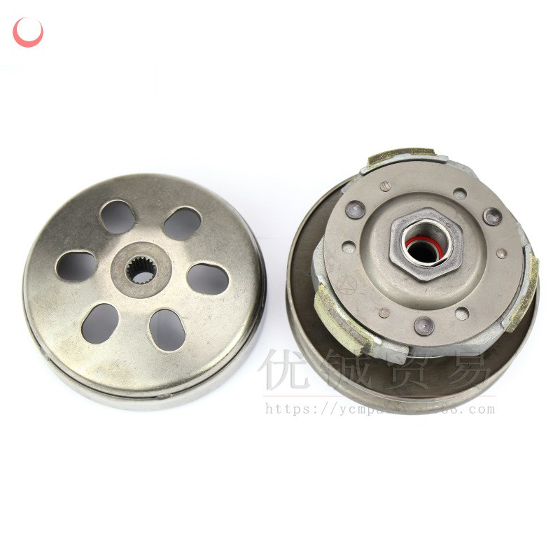 GY6 125/150从动轮 助力车皮带轮 后离合器总成 踏板车发动机配件
