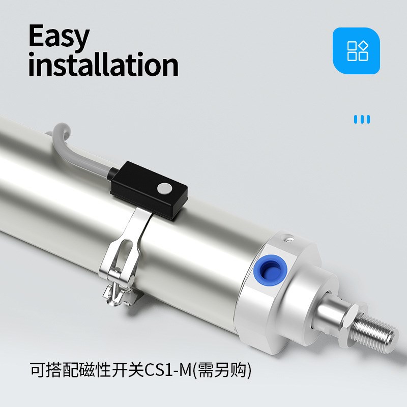 机械手注塑机回旋汽缸摆动旋转MAC气缸不锈钢带缓冲40*75磁性CA