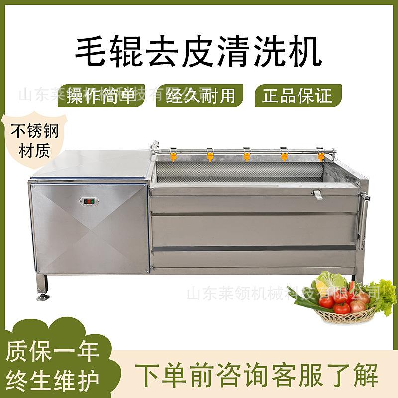 洋葱清洗脱皮机芋头生姜清洗去皮去泥机全自动猪蹄羊蹄清洗设备