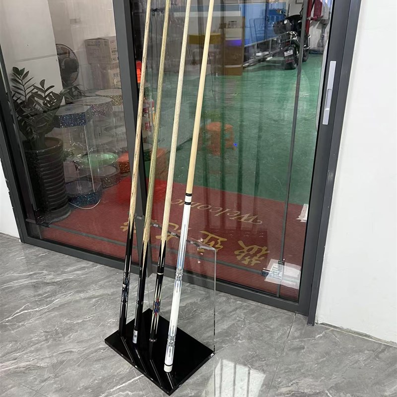 台球杆架放置架台球靠杆器台球杆架桌球杆架亚克力球杆收纳架货架