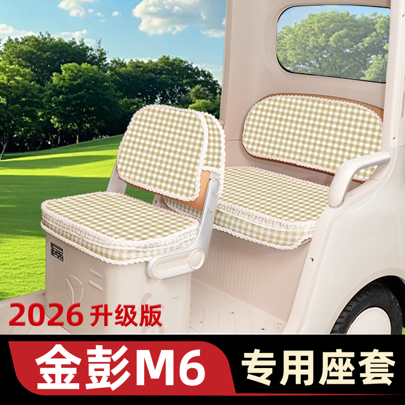 金彭M6专用电动车三轮车座套坐垫套脚垫地垫厚款全包装饰配件大全