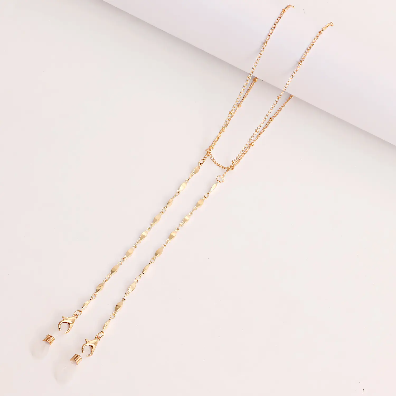 欧美口罩挂链眼镜链飞机链圆片口罩链桃心金属眼镜链