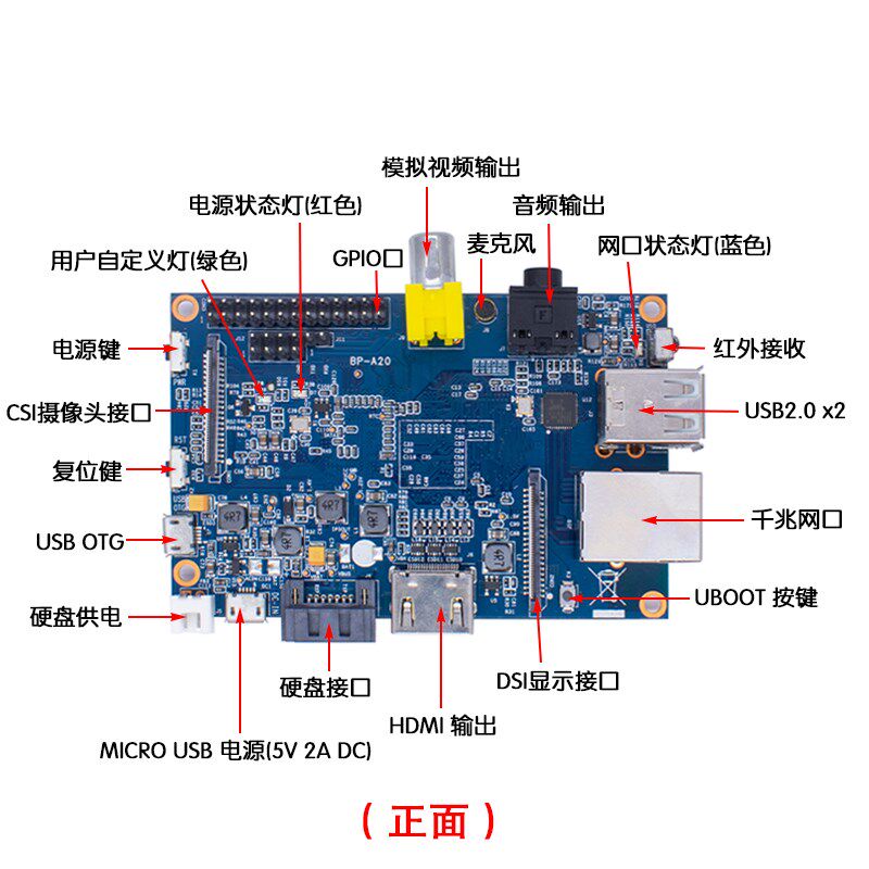 香蕉派 Banana Pi BPI-M1 全志A20 开源硬件开发板