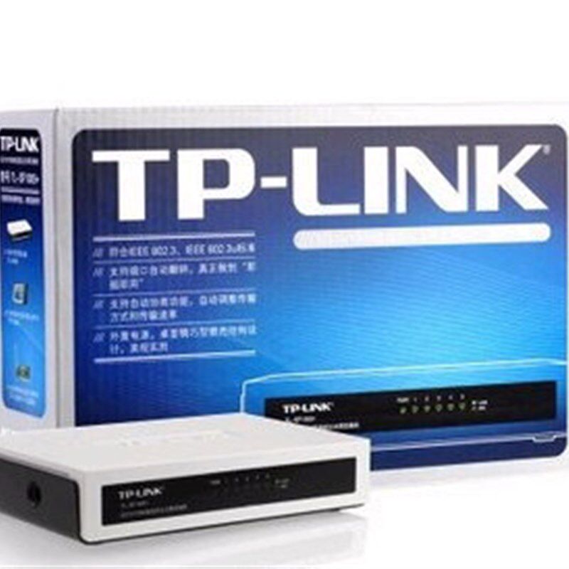TP交换机 TP-Link TL-SF1005+ 百兆以太网交换机 4口交换机