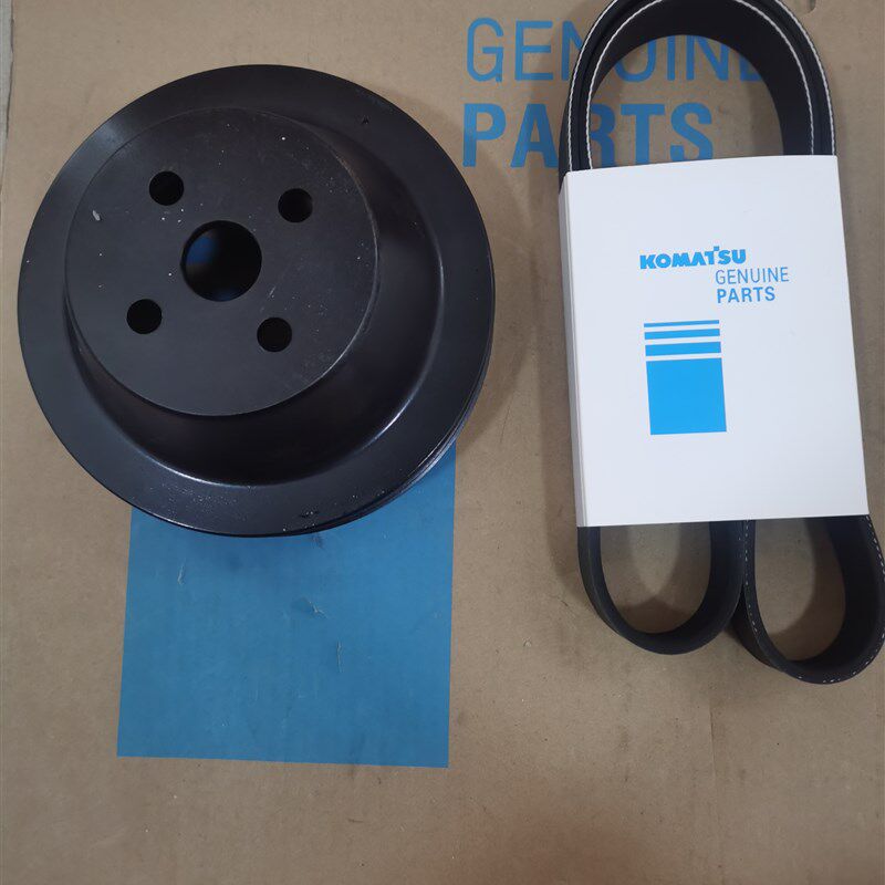 小松挖掘机PC200/210/220-7风扇皮带改小轮皮带增加转速降低水温