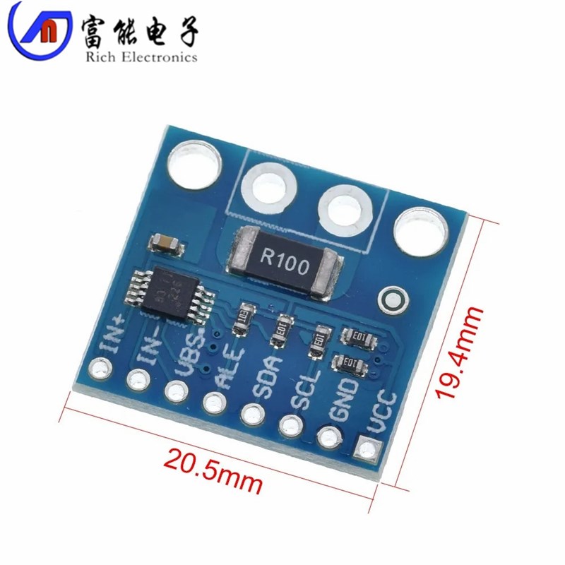 INA226模块 电压 电流功率 监控器 报警功能 36V 双向 I2C
