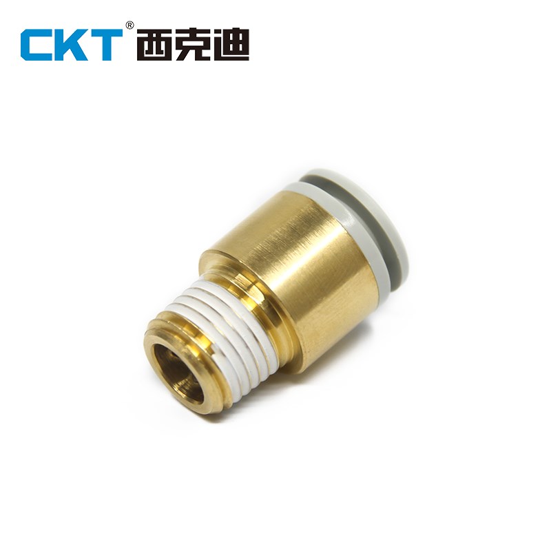 CKT气动快速接头气管快插螺纹直通KJS4KJS6KQ2S8-M5接頭08-02氣動
