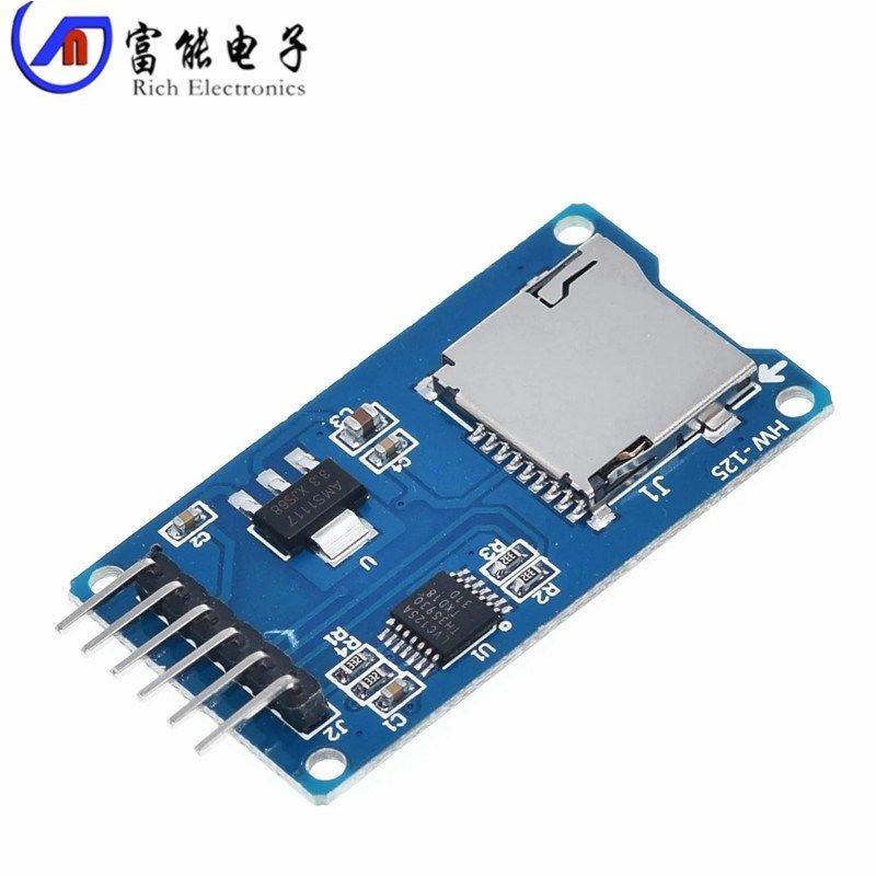 Micro SD卡模块/迷你TF卡读写/SPI接口/带电平转换 电源