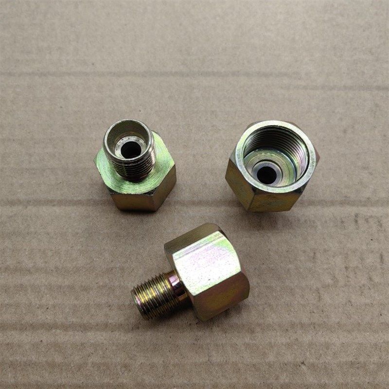 内丝M20*1.5-转外丝M12*1.25、M14*1.5、M16*1.5H型口铁接头1220