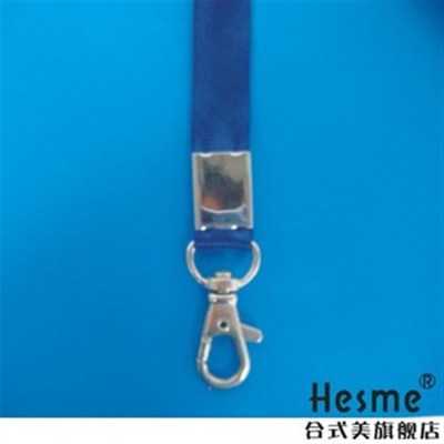 1.5cm细纹秤钩胸卡挂绳 吊绳-蓝色