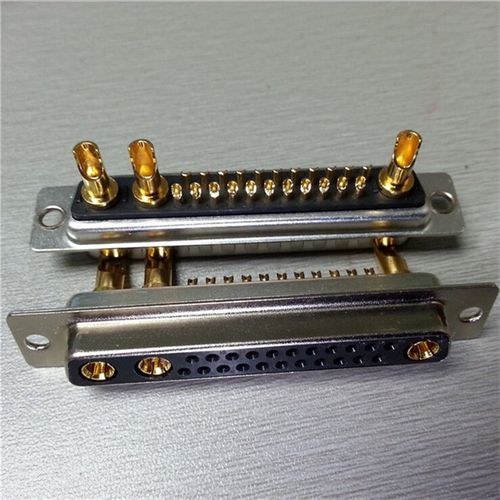 优质混合大电流D-SUB25W3母头接插件 重载电源线DB22+3母座连接器