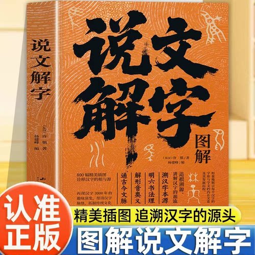 图解说文解字正版许慎原著白话文 精彩解读画说汉字的故事汉字演变过程展示汉字语言精编精注解读汉字前世今生语言文字的由来书籍