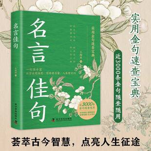 名言佳句】近3000条金句随查随用荟萃古今智慧点亮人生征途字字珠玑说透人性的人生哲理金句集实用金句速查宝典一句心灵语受益一生
