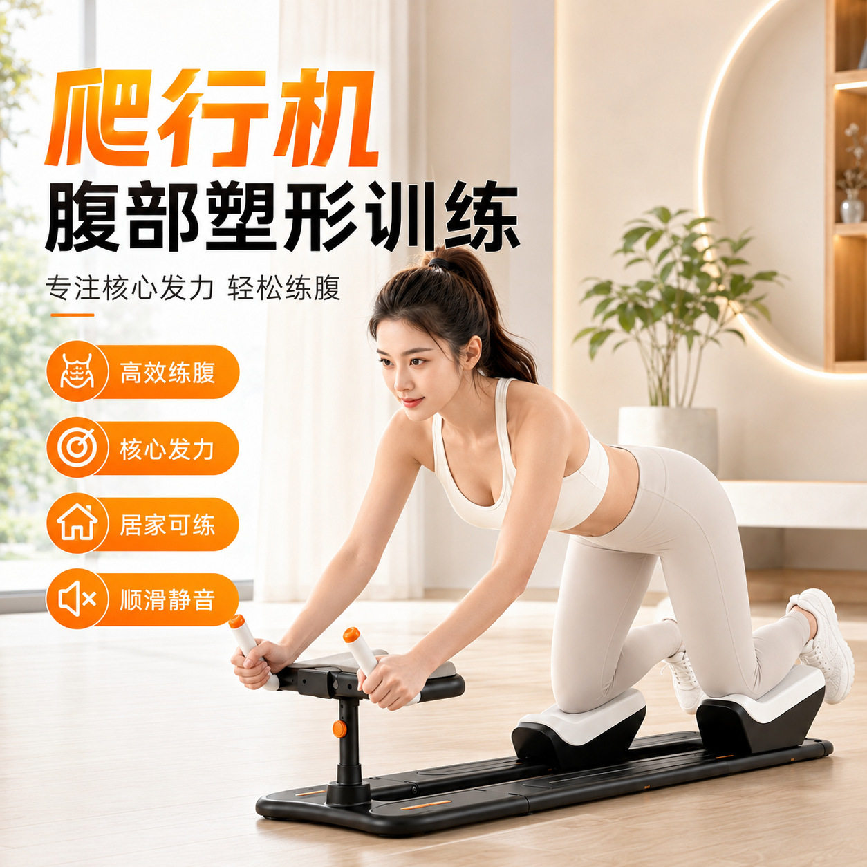家用多功能爬行机扭腰卷腹塑形