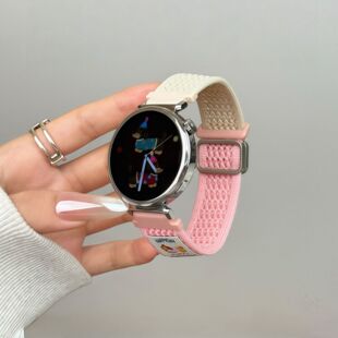 适用oppo手表带watchx2mini女款磁吸运动X2腊肠小狗OPPO智能手表