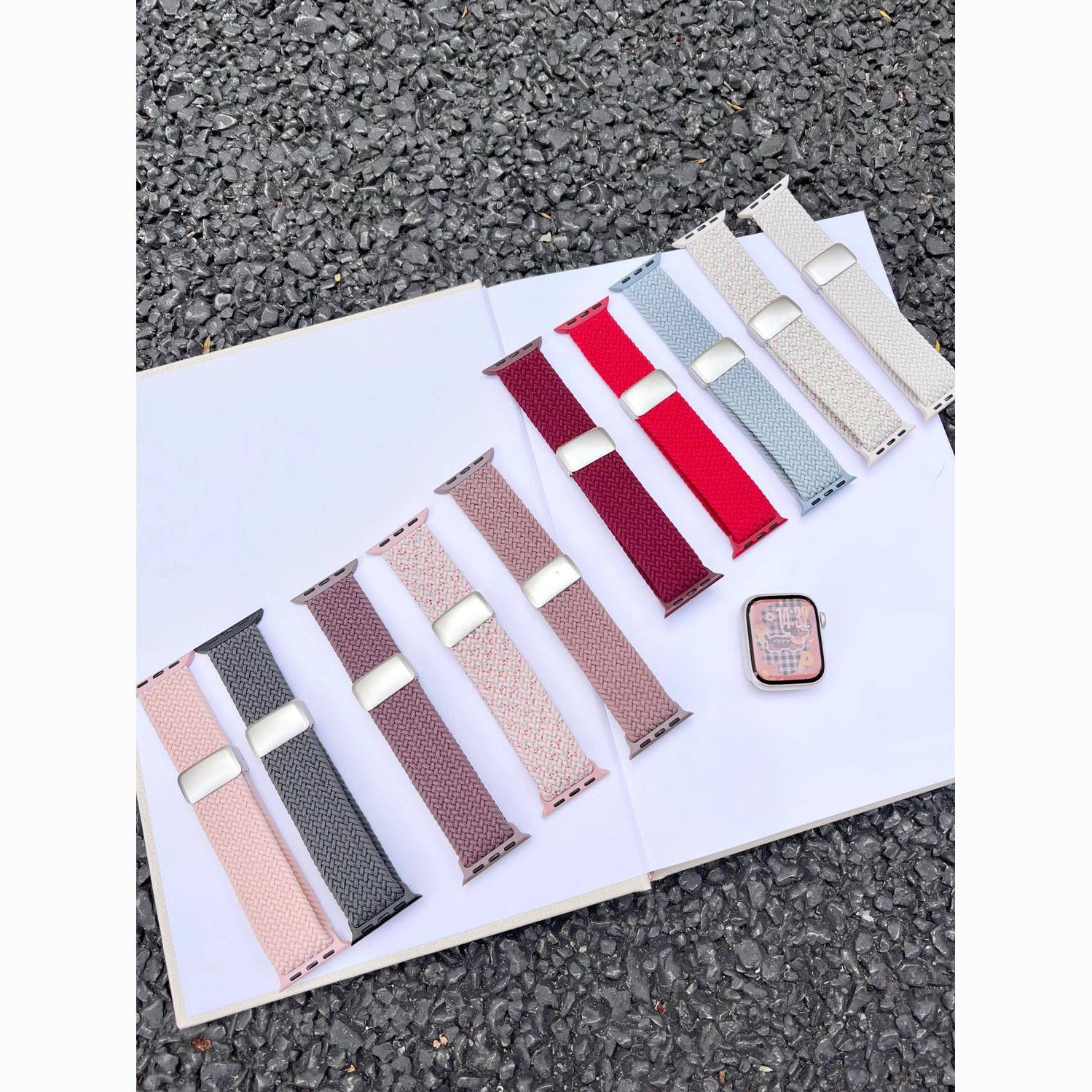 多巴胺编织尼龙磁吸扣适用苹果手表iwatchS11表带Applewatchs10se,智能设备,智能手表手环表带/腕带,淘宝优惠券,粉丝福利购,淘宝优惠卷