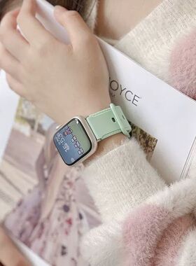 适用于OPPOwatch3pro/4pro表带硅胶车线针扣OPPOwatc3/SE小香风女