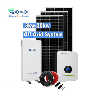 新能源3kw 10kw離網并網太陽能光伏發電儲能系統全套 5kw
