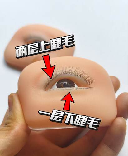 假睫毛嫁接练习模块适合初级美睫师练手，可反复使用可做样板实惠