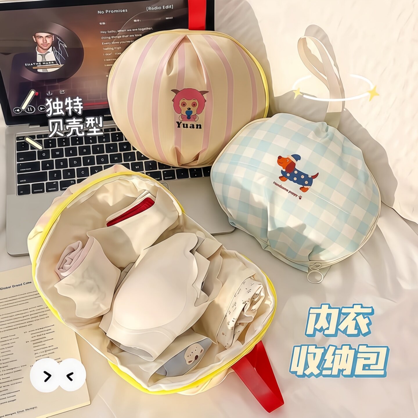 便携旅行内衣收纳袋文胸内裤袜