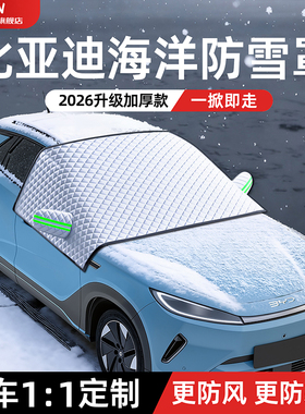 比亚迪海鸥海豚海狮05/06/07海豹06汽车遮雪挡EV/DMI/GT用品配件
