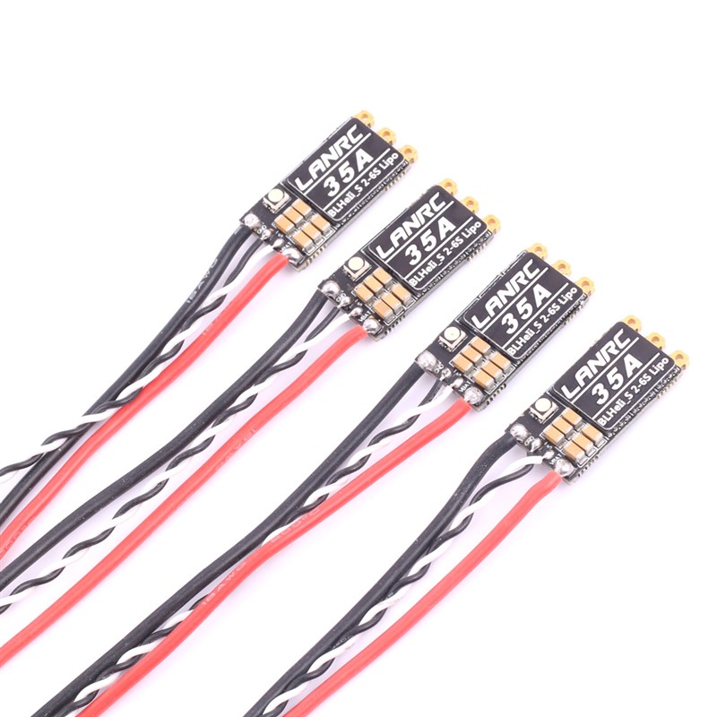 LANRC 35A 45A 航模穿越机单体电调2-6S带LED灯 BLHeli_S